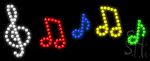 Music Logo Animated Led Sign