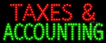 Taxes And Accounting Animated Led Sign