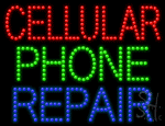 Cellular Phone Repair Animated Led Sign