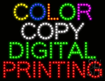 Color Copy Digital Printing Animated Led Sign