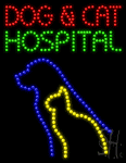 Dog And Cat Hospital Animated Led Sign