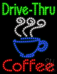 Drive Thru Coffee Animated Led Sign