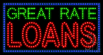Great Rate Loans Animated Led Sign