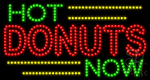 Hot Donuts Now Animated Led Sign