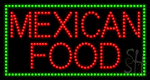 Mexican Food Animated Led Sign