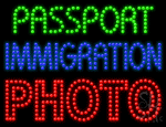 Passport Immigration Photo Animated Led Sign