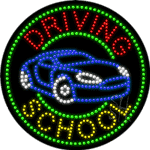Driving School Animated Led Sign