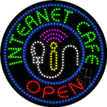 Internet Cafe Open Animated Led Sign