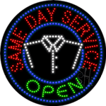 Same Day Service Open Animated Led Sign