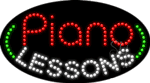 Piano Lessons Animated Led Sign