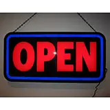 Open Bold Rectangle Led Sign