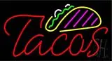 Double Stroke Tacos LED Neon Sign