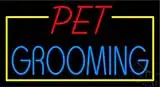 Yellow Pet Red Grooming LED Neon Sign