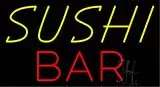 Sushi Bar with Green Border LED Neon Sign