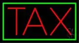 Doubel Stroke Tax Blue Border LED Neon Sign