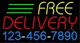 Free Delivery with Phone Number LED Neon Sign