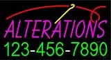 Red Alteration with Phone Number LED Neon Sign