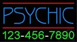 Psychic with Phone Number LED Neon Sign