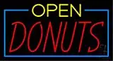 Open Red Donuts Neon Sign