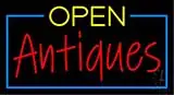 Open Antiques Shop LED Neon Sign