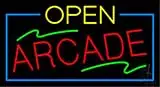 Yellow Open Red Arcade LED Neon Sign