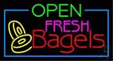 Open Fresh Bagels LED Neon Sign