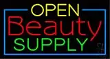 Red Open Beauty Supply LED Neon Sign