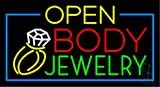 Body Jewelry with Logo Open LED Neon Sign