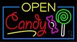 Green Open Red and Yellow Candy LED Neon Sign
