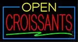 Red Open Croissants LED Neon Sign