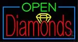 Diamonds Open LED Neon Sign