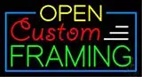 Open Custom Framing LED Neon Sign
