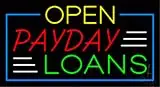 Yellow Open Payday Loans LED Neon Sign