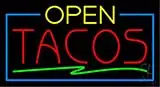 Open Double Stroke Tacos LED Neon Sign