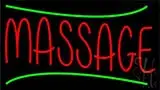 Red Massage Green Line LED Neon Sign