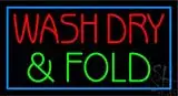 Wash-Dry and Fold Red Border LED Neon Sign