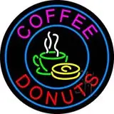 Red Donuts Open LED Neon Sign