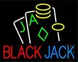 Black Jack LED Neon Sign