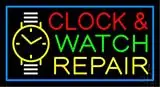 Clock And Watch Repair LED Neon Sign