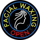 Facial Waxing Open LED Neon Sign