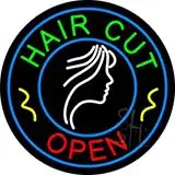 Hair Cut Open LED Neon Sign
