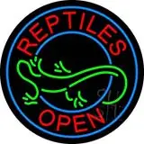 Reptiles Open LED Neon Sign