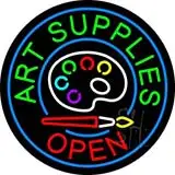 Art Supplies Open LED Neon Sign