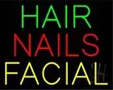 Hair Nails Facial LED Neon Sign