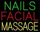 Nails Facial Massage LED Neon Sign