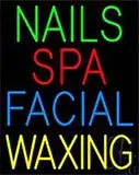 Nails Spa Facial Waxing LED Neon Sign