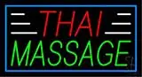 Green Thai Red Massage Blue Border LED Neon Sign