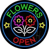 Flowers Open LED Neon Sign