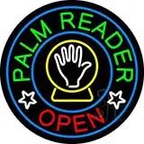 Palm Reader Open Circle LED Neon Sign