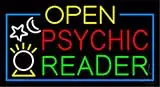 Yellow Open Red Psychic Reader LED Neon Sign